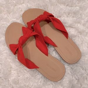 Forever 21 Red Orange Sandals ❤️❤️ NEW
